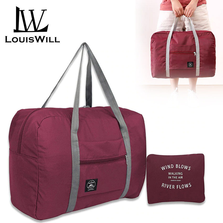 LouisWill Large Travel Bags Duffel Luggage Bags Weekend Bags Men Women Storage Bags Foldable Luggage Multifunctional Portable Suitcase Bag Travel Storage Bag